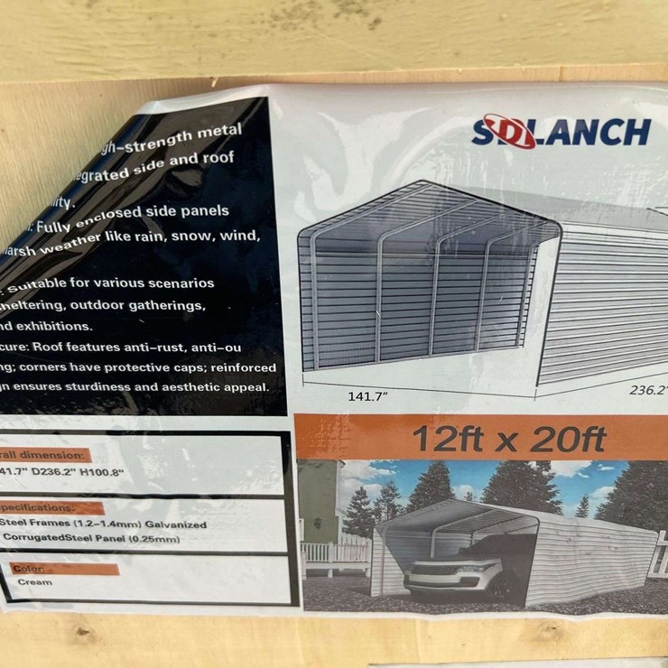 2026 SDLanch SDLC1220 12ft X 20ft High-End Carport