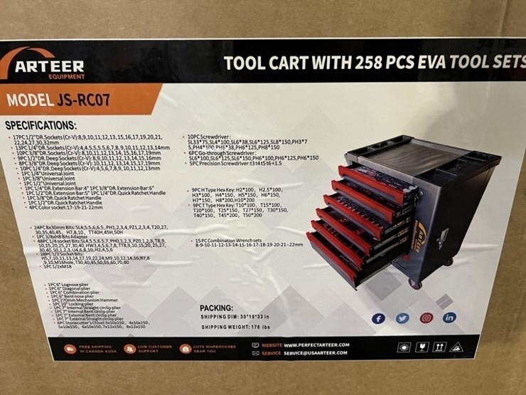 2026-arteer-js-rc07-tool-cart-w/258pc-tools-image-1