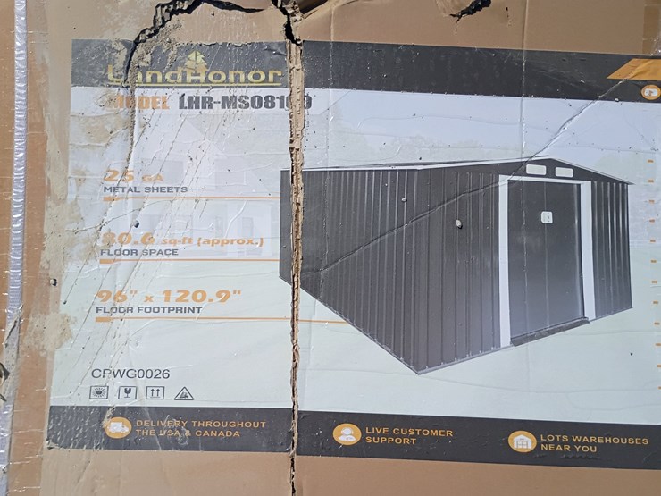 #l85-076-•-landhonor-8'x10'-metal-shed-[damaged-box]-image-1