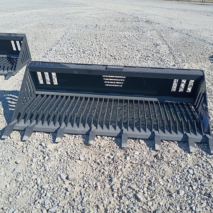 #L85-003 • Landhonor 78" Rock Bucket Skid Steer Attachment
