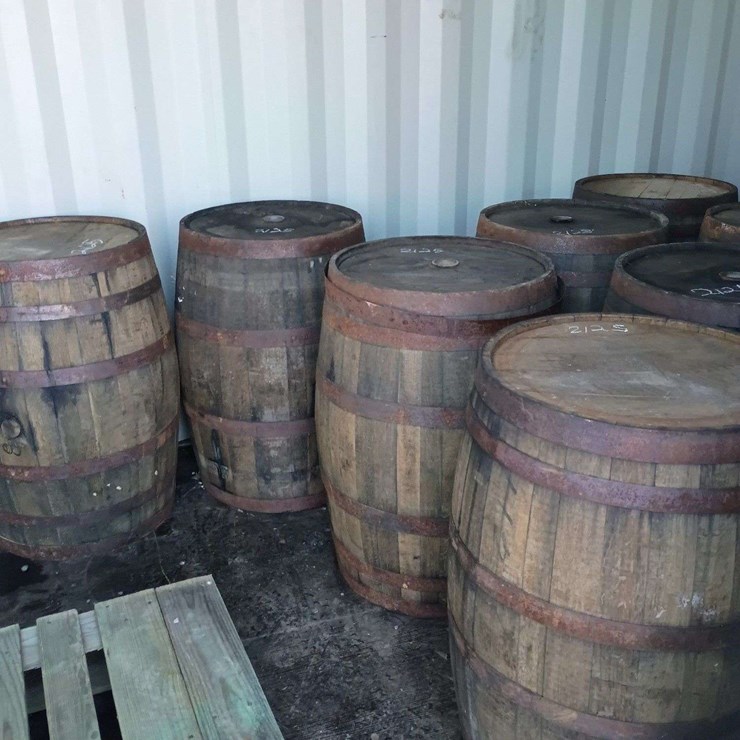 QTY (4) WHISKEY BARRELS
