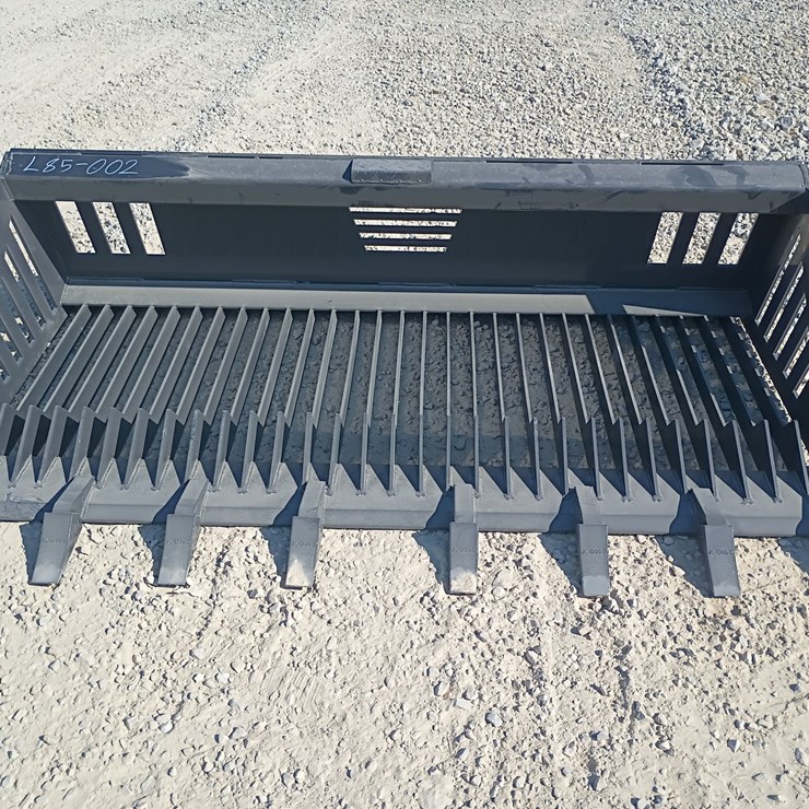 #L85-002 • Landhonor 72" Rock Bucket Skid Steer Attachment