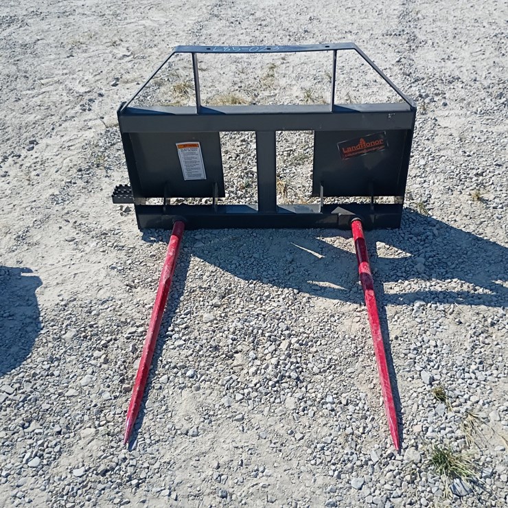 #L85-023 • Landhonor Bale Spears Skid Steer Attachment