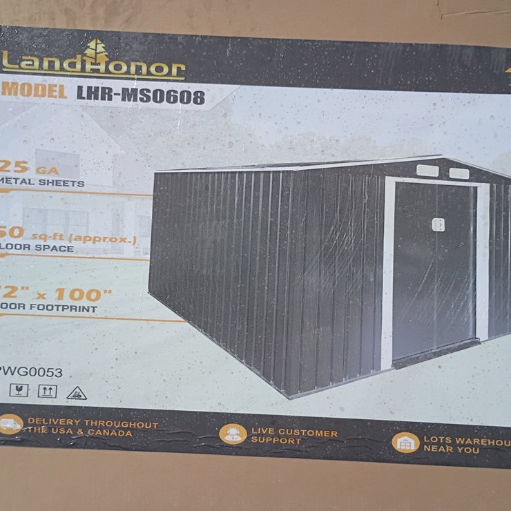 #L85-077 • Landhonor 6'x8' Metal Shed