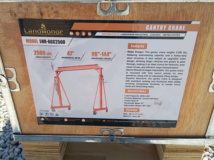 #l85-083-•-landhonor-2500-lbs-gantry-crane-image-1