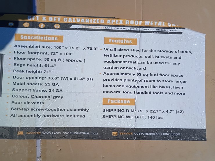 #l85-075-•-landhonor-6'x8'-metal-shed-[damaged-box]-image-2