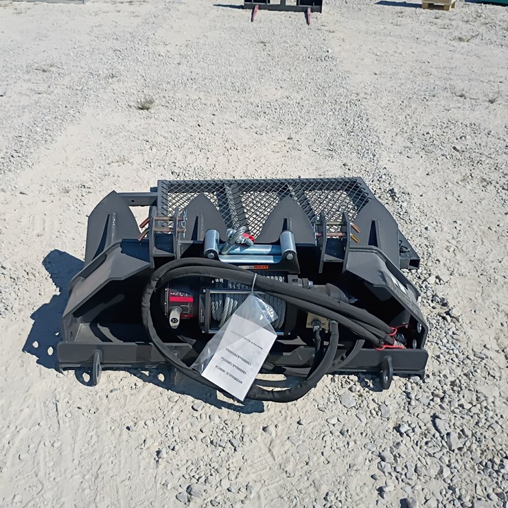 #L85-046 • Landhonor Logging Winch Skid Steer Attachment