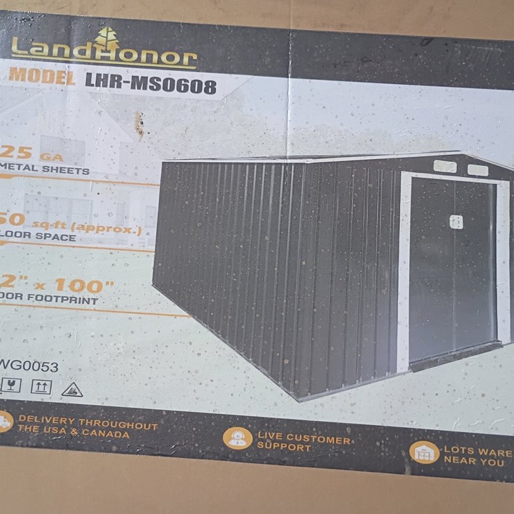 #L85-080 • Landhonor 6'x8' Metal Shed