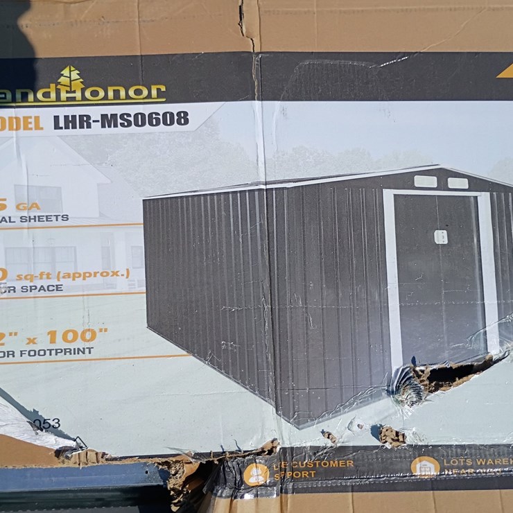 #L85-079 • Landhonor 6'x8' Metal Shed [damaged box]