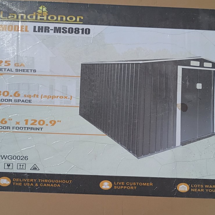 #L85-081 • Landhonor 8'x10' Metal Shed