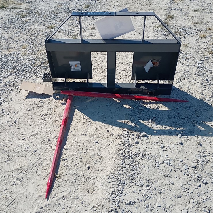 #L85-037 • Landhonor Bale Spears Skid Steer Attachment [missing parts]