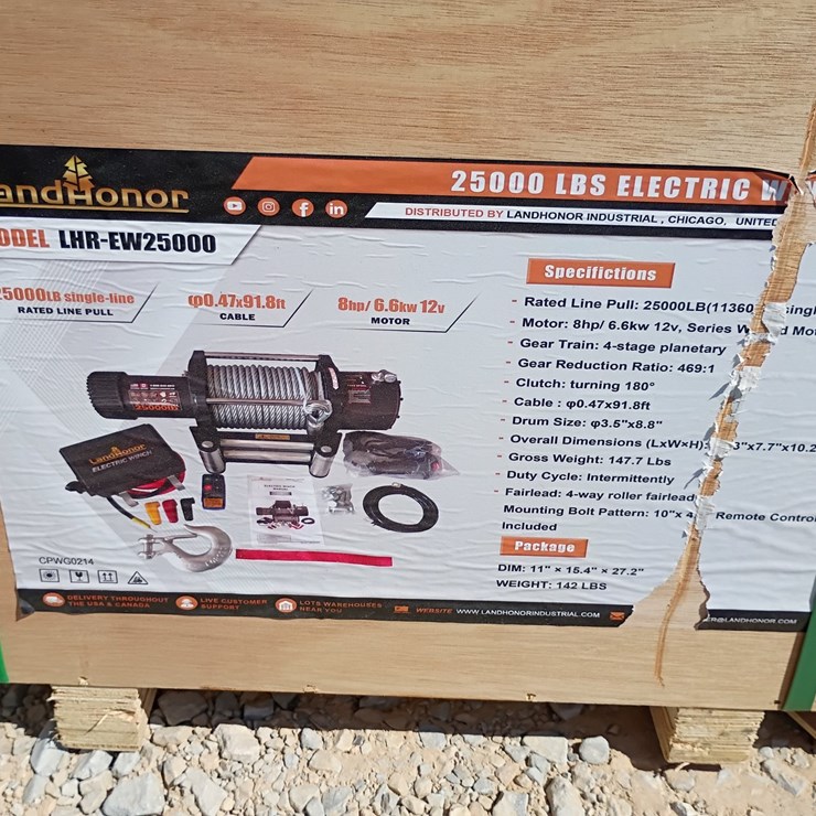 #L85-088 • Landhonor 25000 lbs Electric Winch