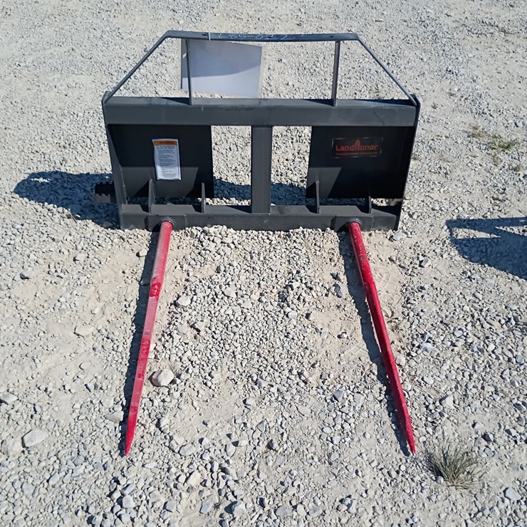 #L85-022 • Landhonor Bale Spears Skid Steer Attachment