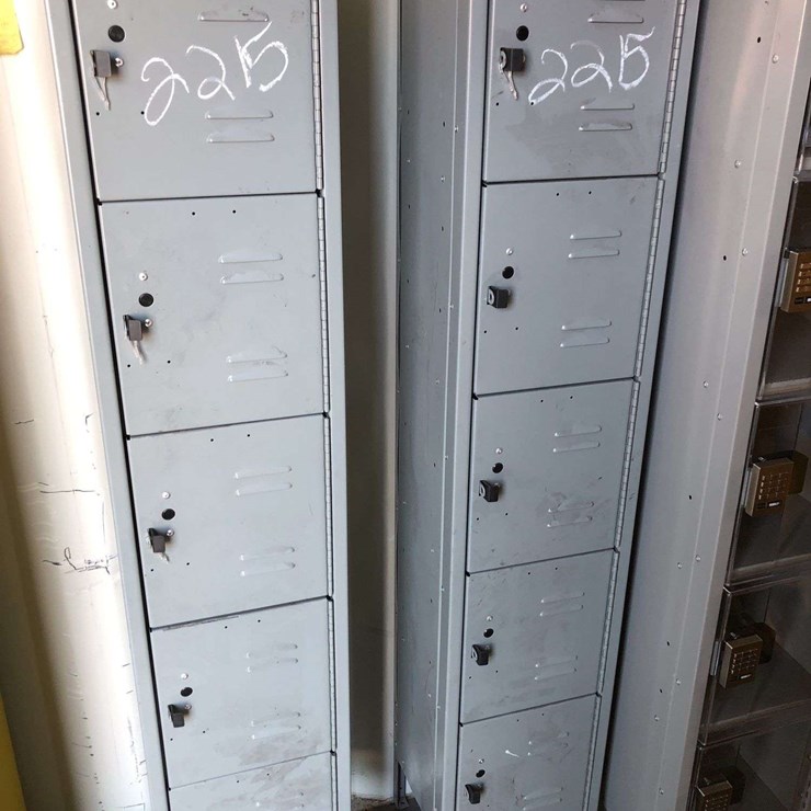 QTY (2) LOCKER BANKS