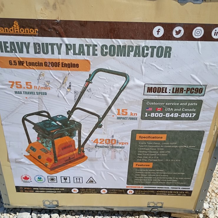 #L85-086 • Landhonor Plate Compactor