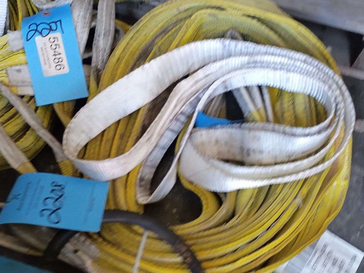 qty-(4)-yellow-tow-straps,-(1)-white-loop-strap-image-1