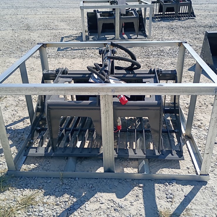 #L85-053 • Landhonor Rock Grapple Mini Skid Steer Attachment