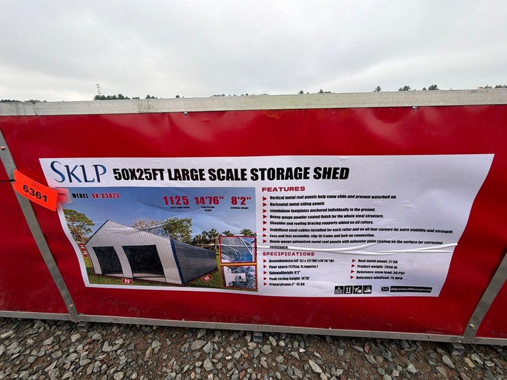 #6362-•-unused-sklp-sk-s5025-metal-storage-shed-image-1