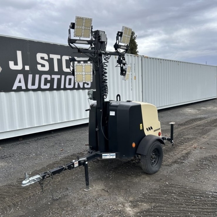 2021 Doosan 6KW Towable Light Tower