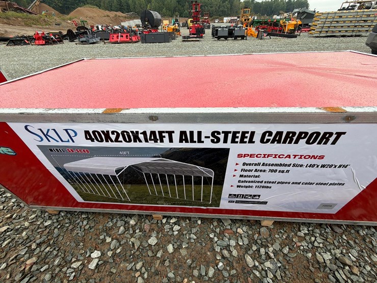 #6367-•-unused-sklp-sk-sc40-steel-carport-image-1