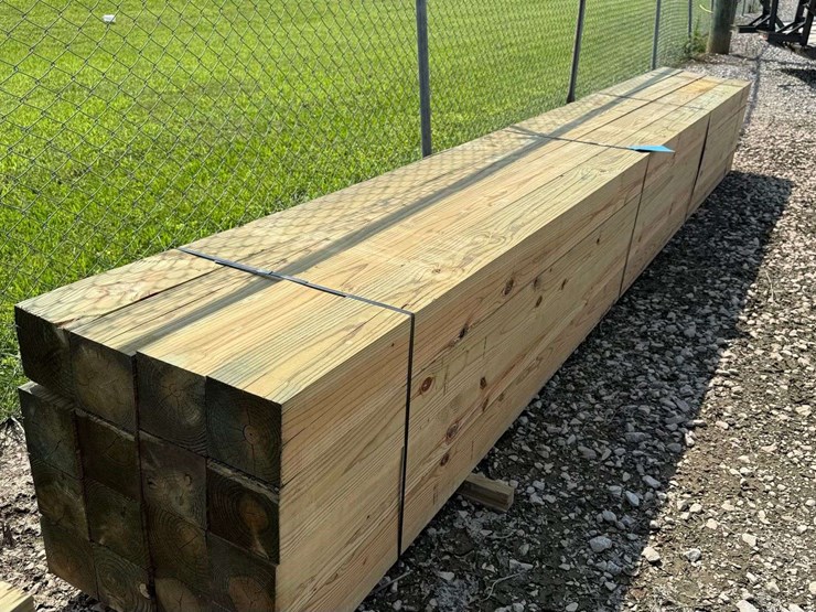 qty-(16)-unused-6x6x14'-pressure-treated-post-image-1