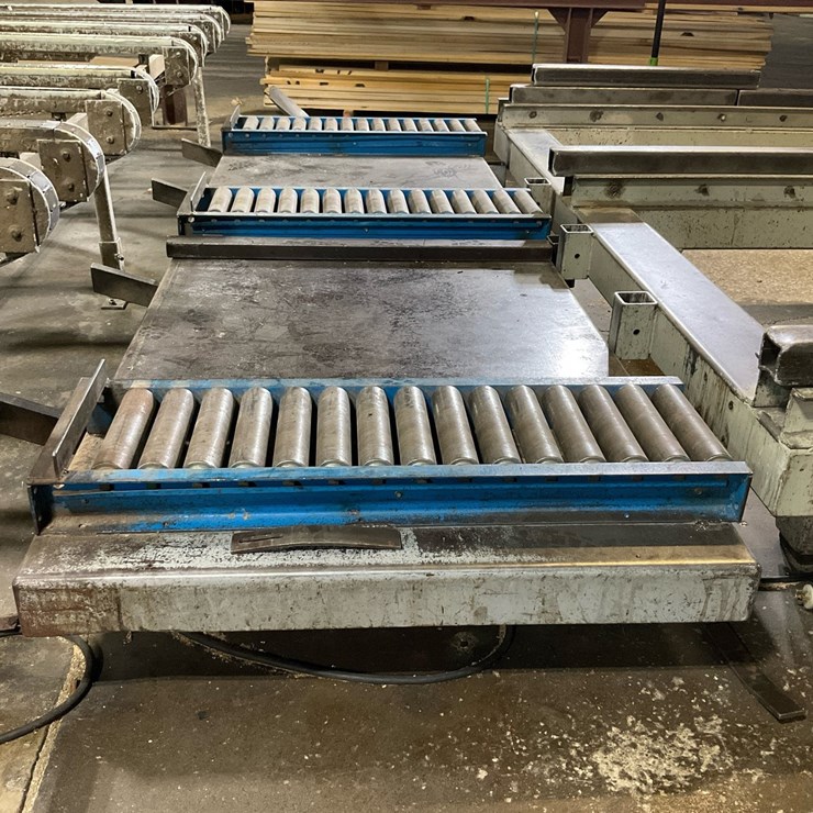 #199 • American Lifts D36-120 12,000 lb Lift Table with Roller Conveyor Deck