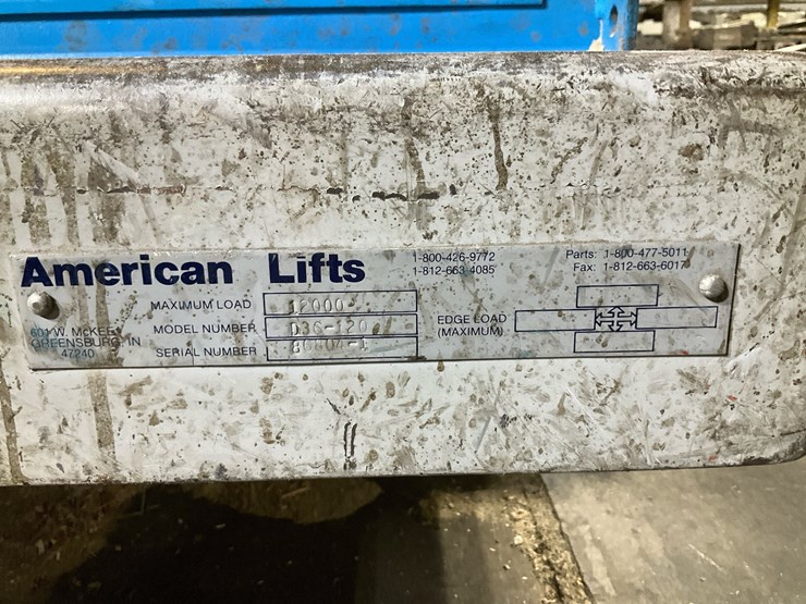 #199-•-american-lifts-d36-120-12,000-lb-lift-table-with-roller-conveyor-deck-image-4