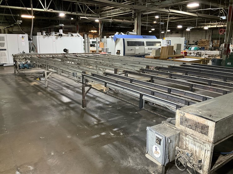 #197-•-weinig-industrial-multi-strand-chain-&-roller-transfer-conveyor-system-image-1