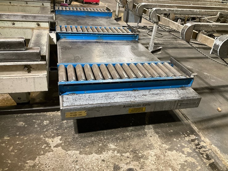 #199-•-american-lifts-d36-120-12,000-lb-lift-table-with-roller-conveyor-deck-image-2