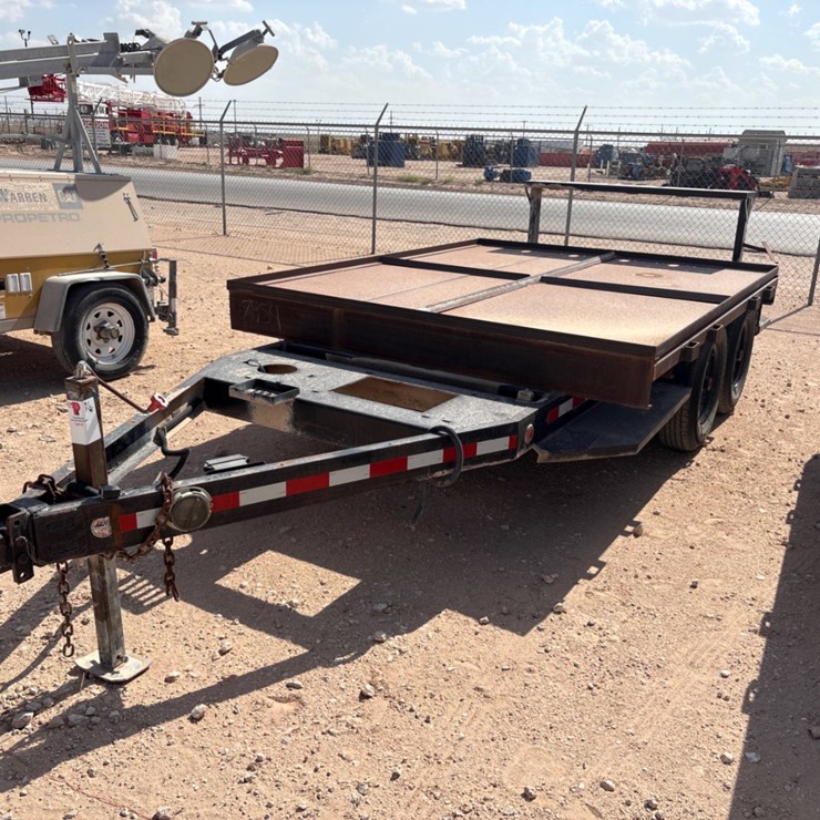 2018 SAGE OIL VAC 12’ X 89” T/A BUMPER PULL TOTE TRANSPORT TRAILER