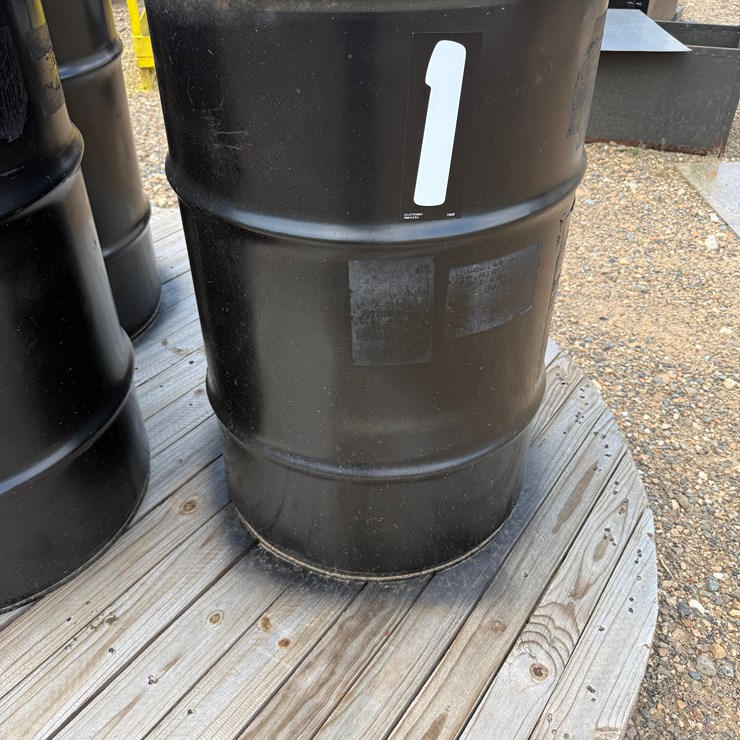 (3) 55 gallon drums of Triangular Ceramic Abrasive Polishing Tumbling Media. Approximately 700 lbs. in each drum.