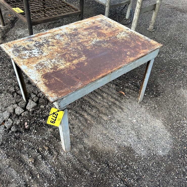 #2779 • Approx.40"X29" Steel Shop Table