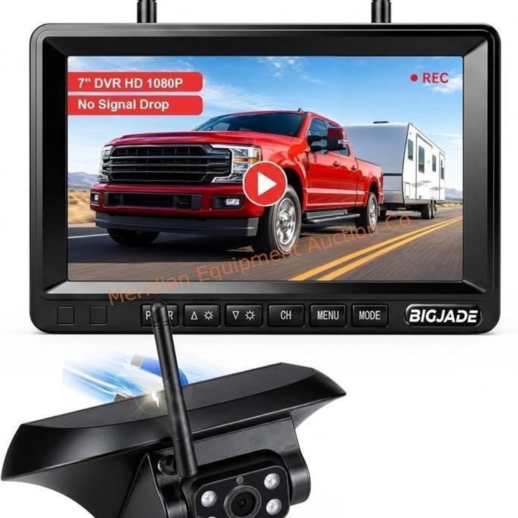 Wireless Backup Camera Solar Magnetic, 7" DVR