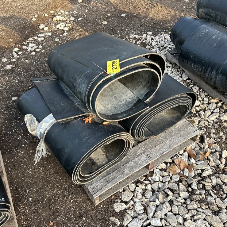 #2738 • (3) Rolls Of Rubber Belting