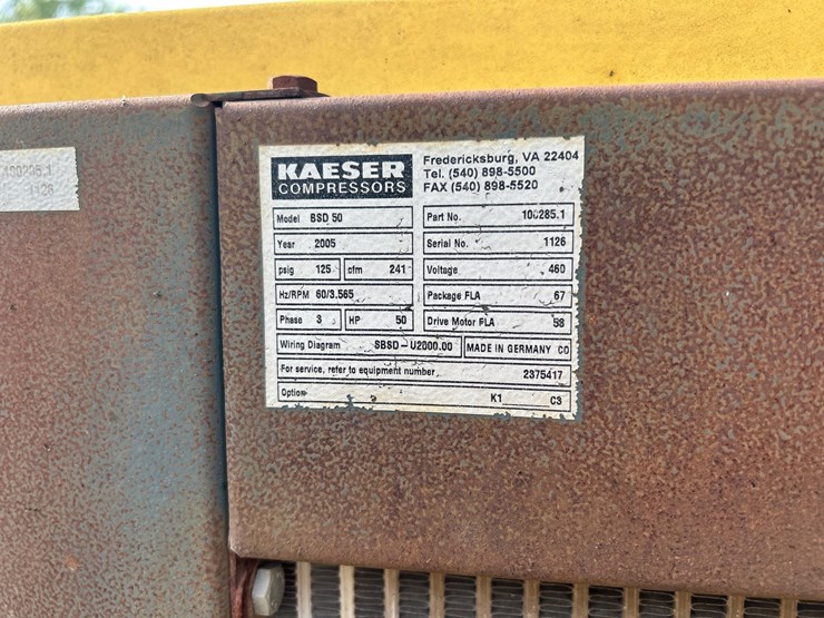 #2698-•-2005-kaeser-bsd-50-industrial-rotary-screw-air-compressor-image-11