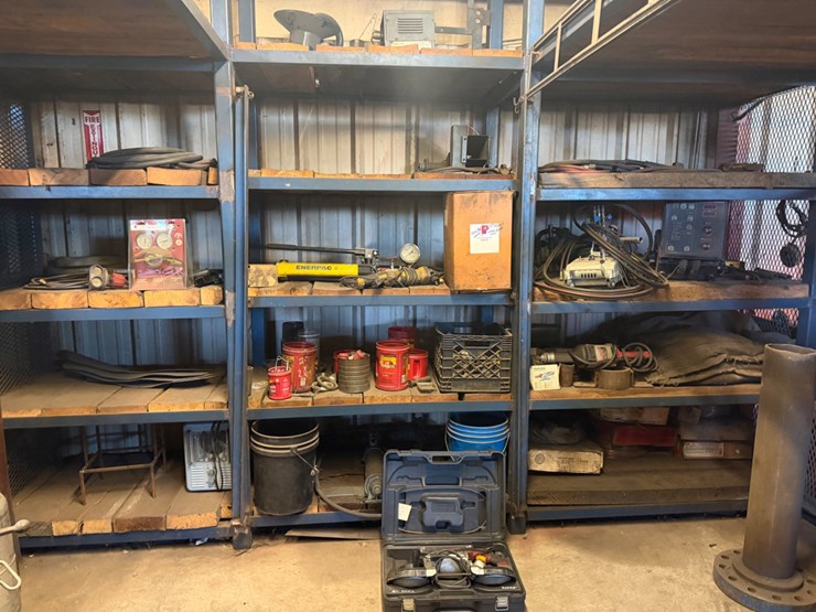(13)-shelves-w/-welding-related-tools,-wire-&-power-tools-image-1