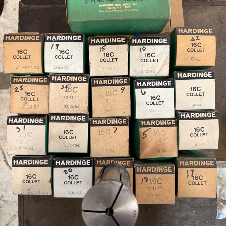 (21) Vintage(New Old Stock) Herdinge 16C COLLETS FOR LATHES & MILLING MACHINES