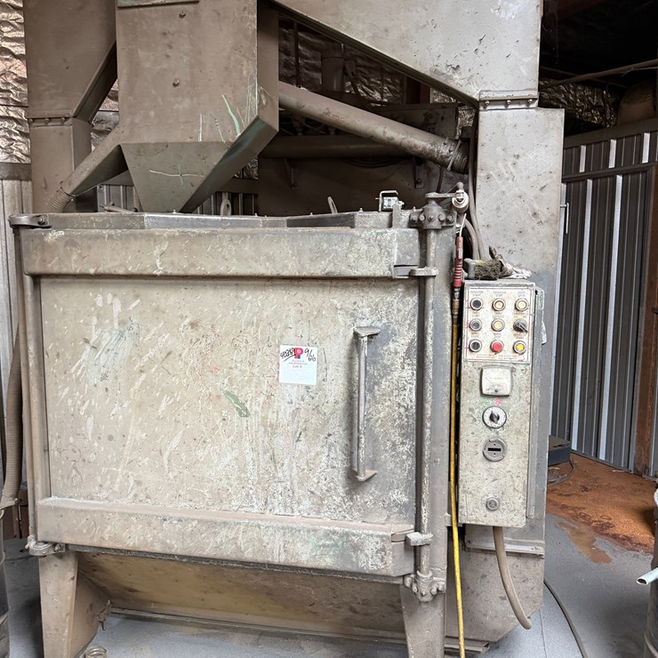 5’W x 4’D x 4’H GEORGE FISCHER GOFF MEDIA BLASTER CABINET
