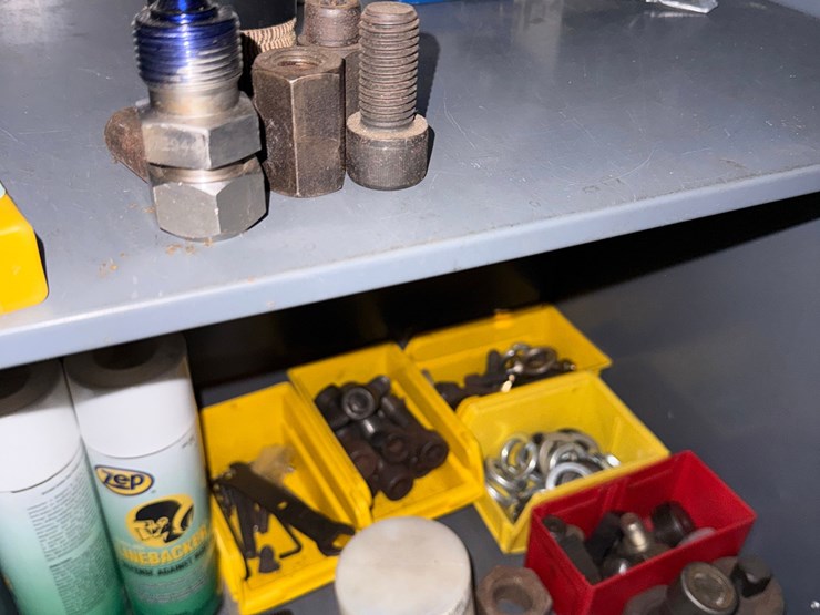 section-w/-(2)-work-benches,-small-metal-cabinet-including-contents-of-machine-cutting-tools,-some-hand-tools,-&-related-image-11