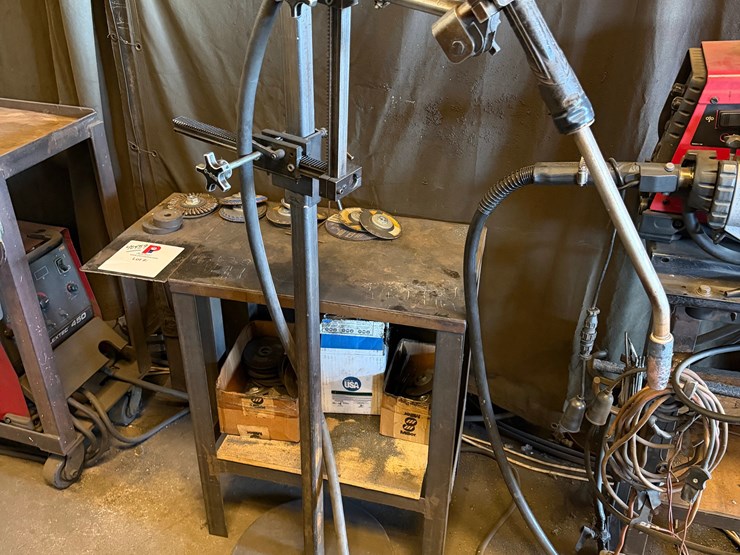 lincoln-electric-flex-tec-450-welder-w/-flex-feed-84-wire-feeder-&-bug-0-support-stand-image-3