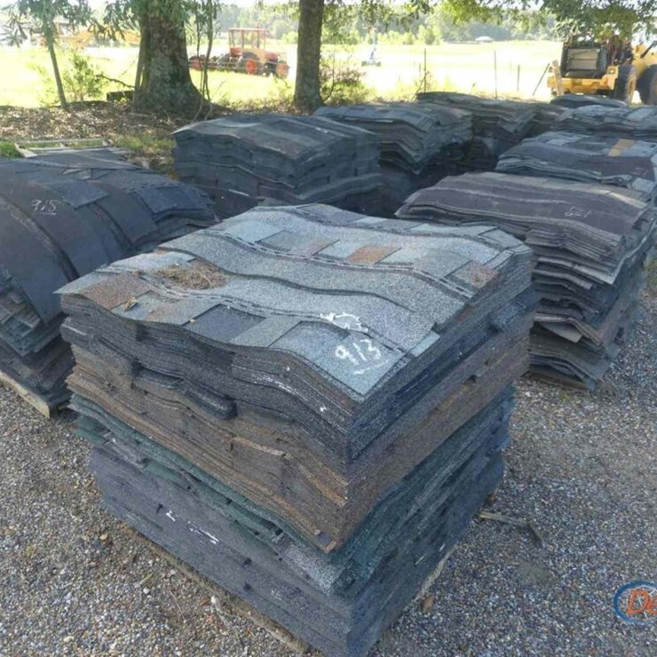 LOT OF (12) PALLETS OF SHINGLES: VARIOUS COLORS AND STYLES