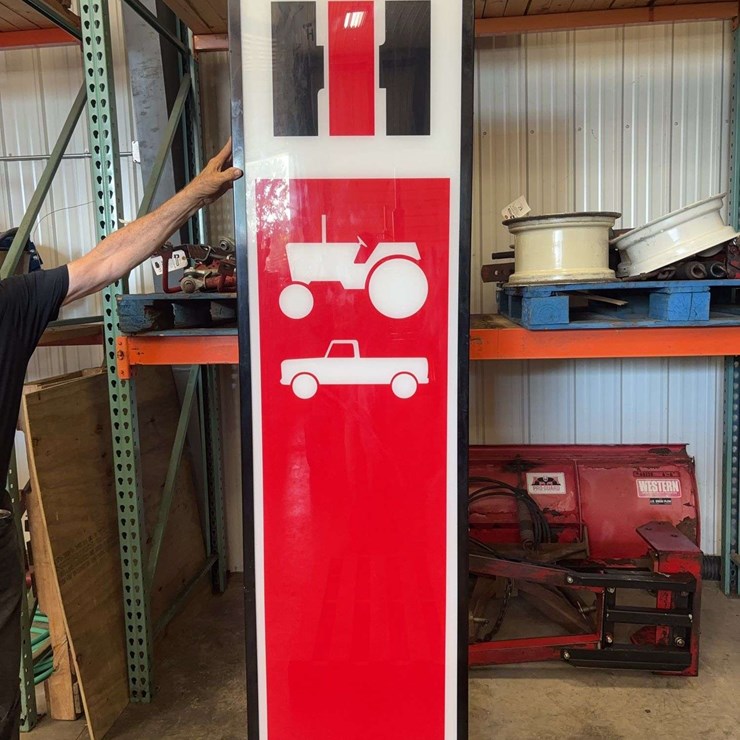 International Harvester Double Sided Lighted Sign