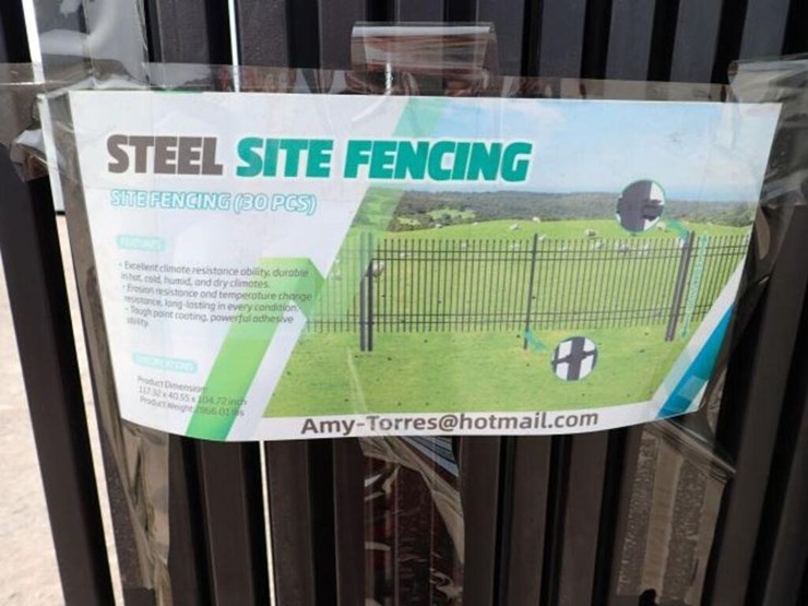 unused-qty-of-(30)-iron-fencing---4-rail-image-5