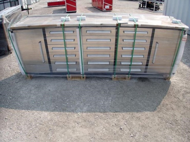 unused-steelman-10-ft-garage-cabinet-work-bench-image-6