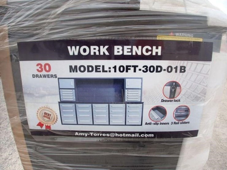 unused-steelman-10-ft-garage-cabinet-work-bench-image-15