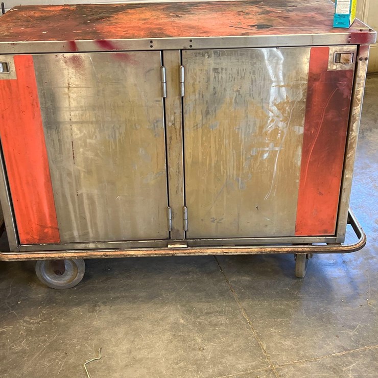 stainless storage cart