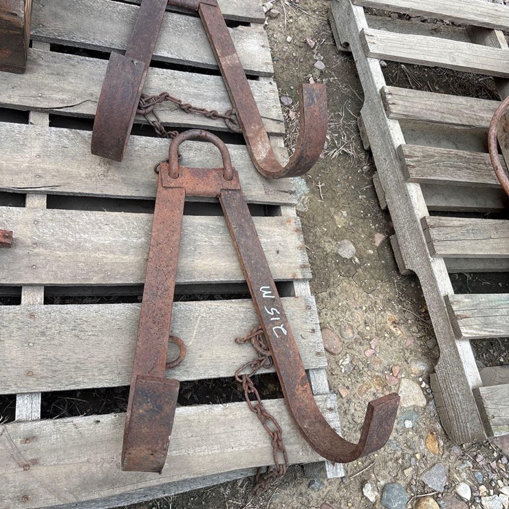 Old Heavy Duty Timber Tongs