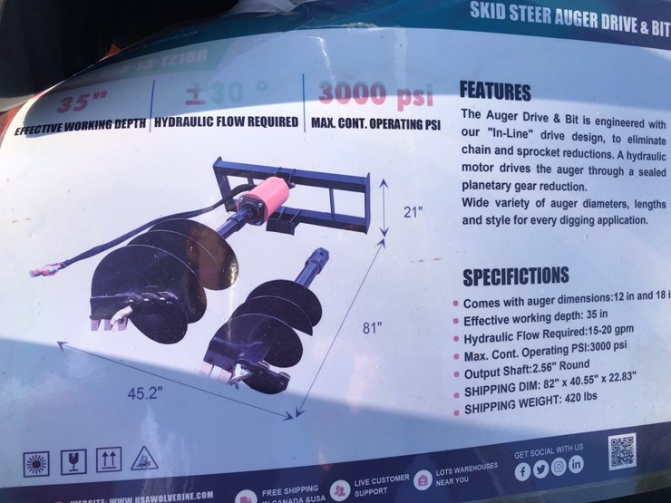 #32-•-wolverine-skid-steer-auger-set-image-2