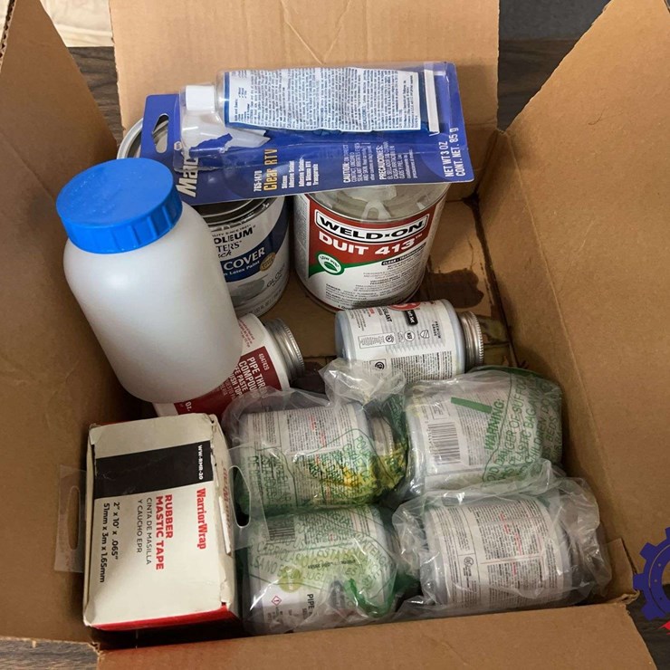Assorted Thread Compounds, Primers, and Paint Supplies
