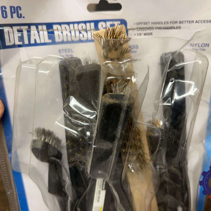 6-Piece Detail Brush Set, Assorted Wire Brushes